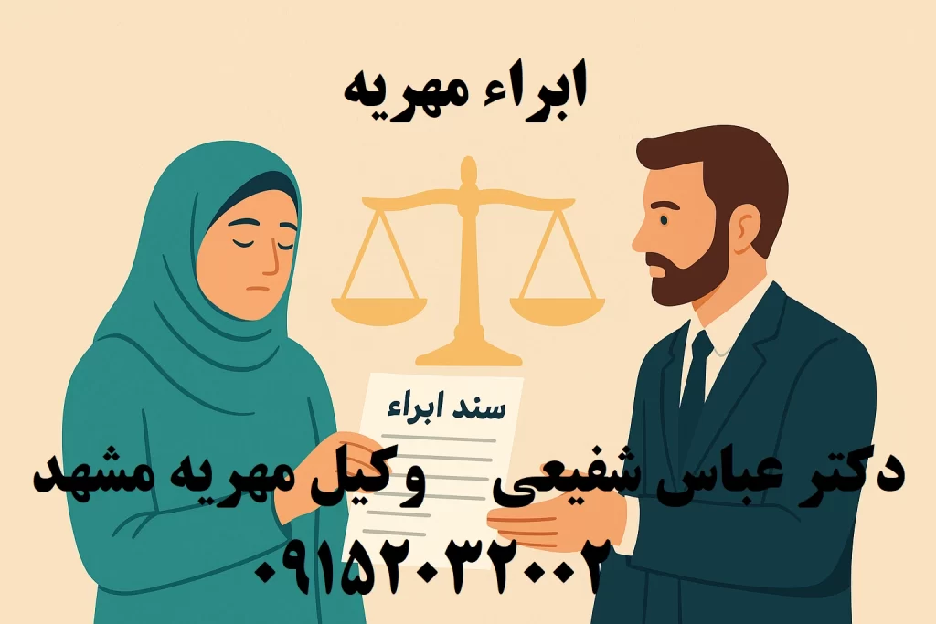 بخشیدن مهریه با امضای سند رسمی ابراء مهریه